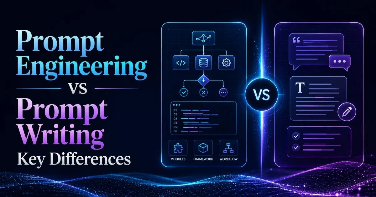 Prompt Engineering vs Prompt Writing: Key Differences