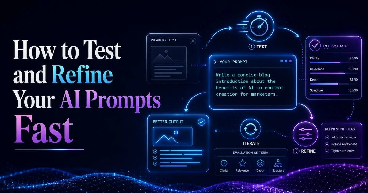 How to Test and Refine Your AI Prompts Fast